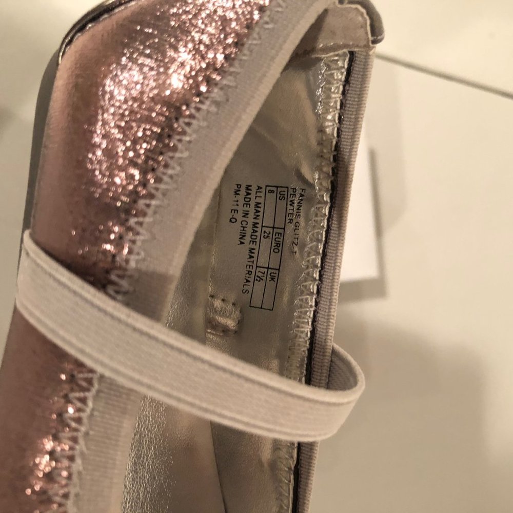 Stuart Weitzman Fannie Glitz Mary Jane Baby Shoes - Picture 11 of 13